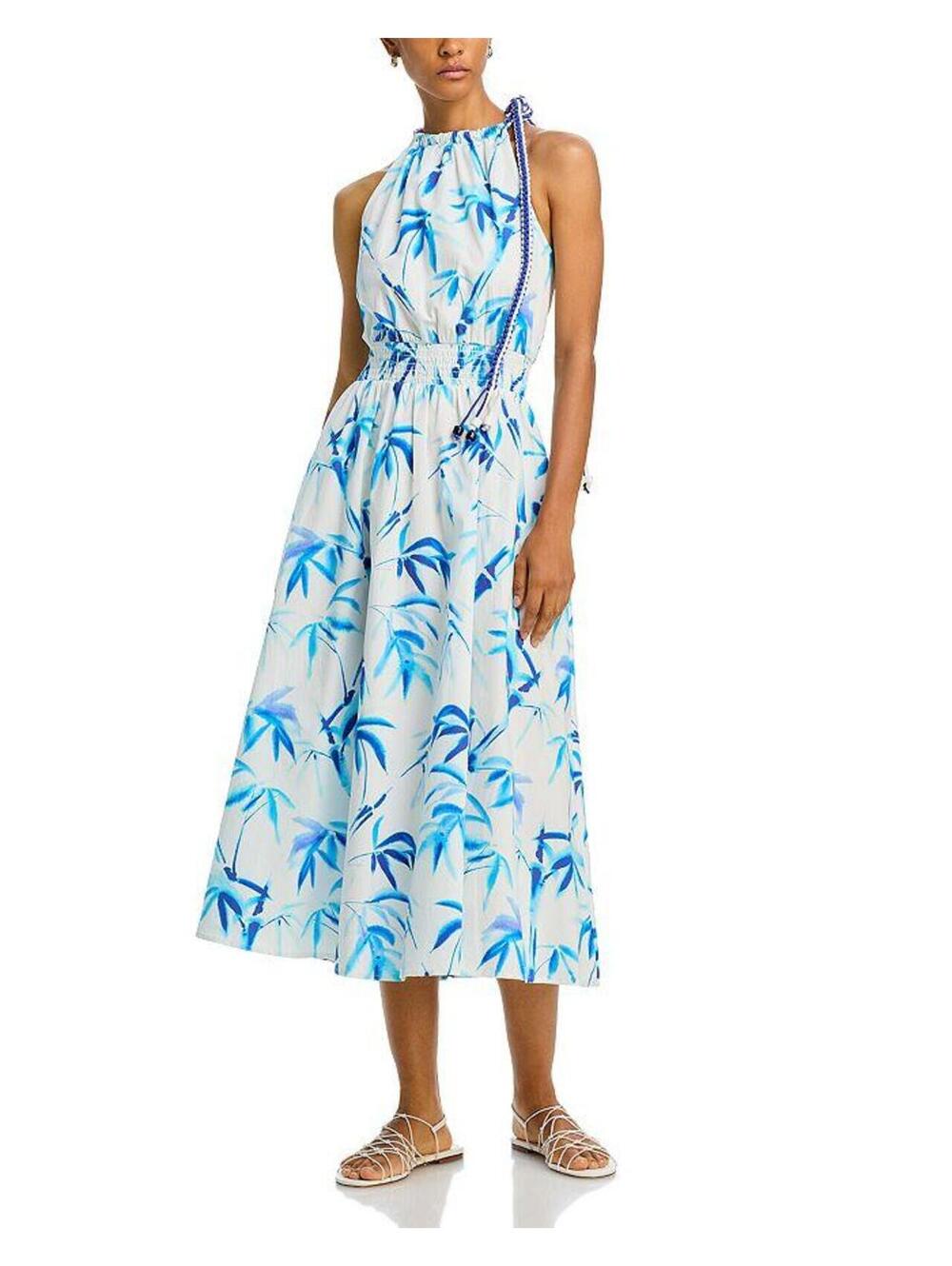 $260 NWT Essentiel Antwerp Famerica Halter Sleeveless Midi Dress Size 38/4 US